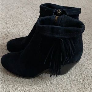 Sam Edelman black suede booties